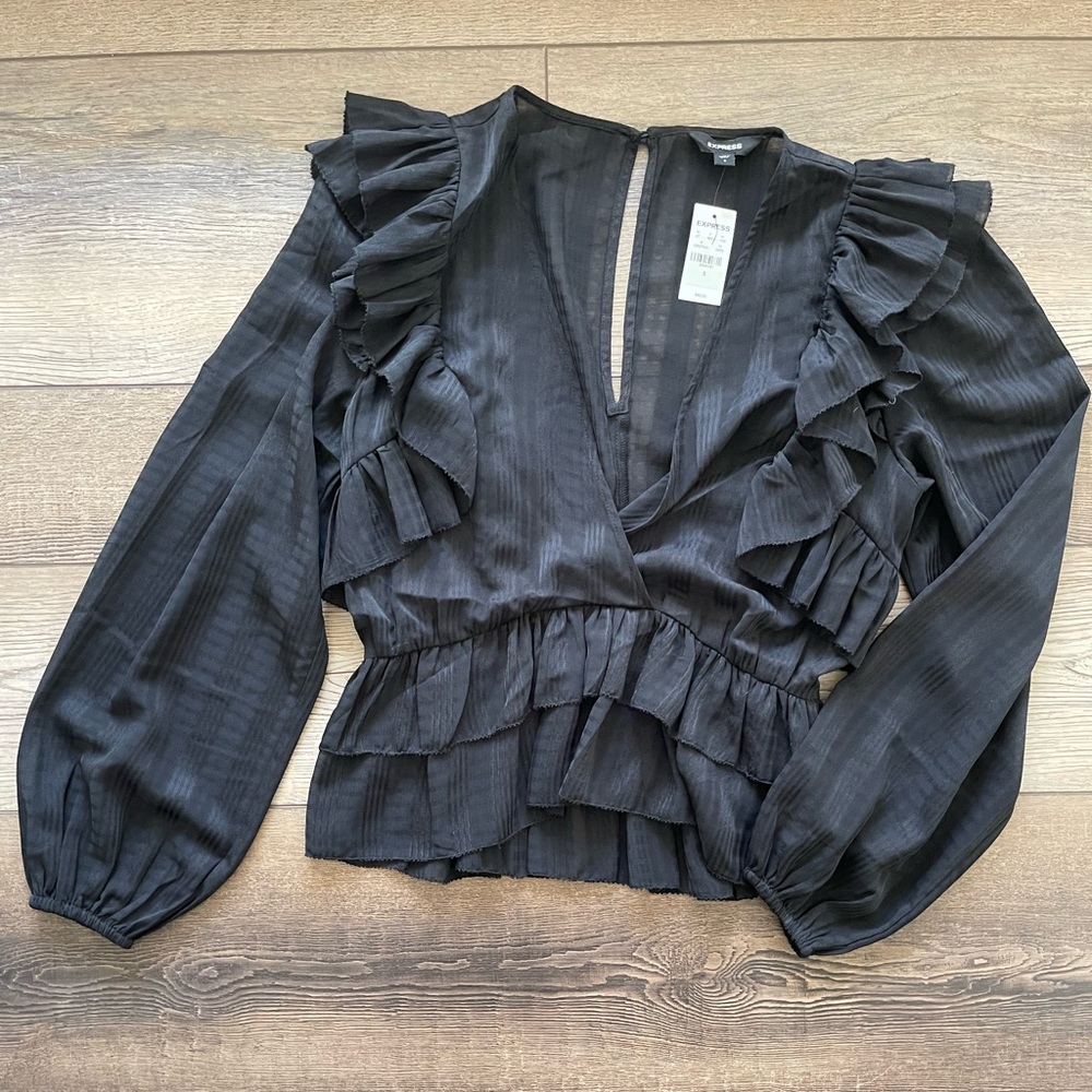 Express black blouse